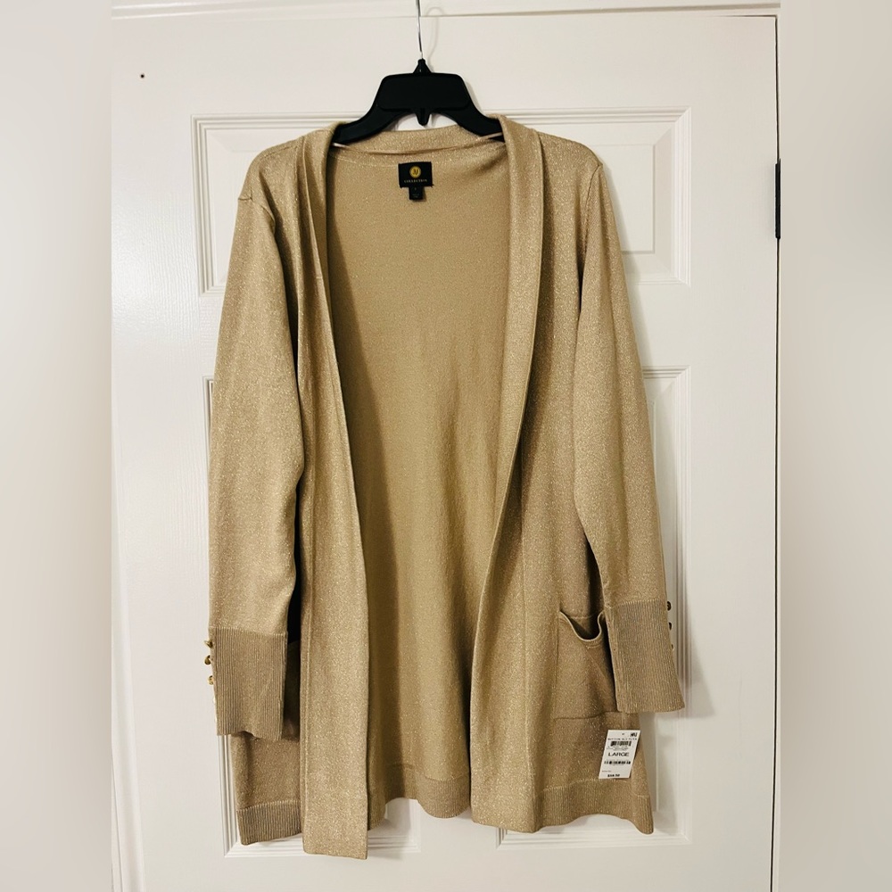 Sparkly gold cardigan